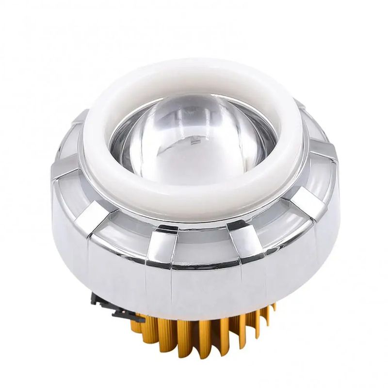 motorcycle LED flash modified headlight ghost fire angel eye demon eye dual light lens laser cannon_voghion.com