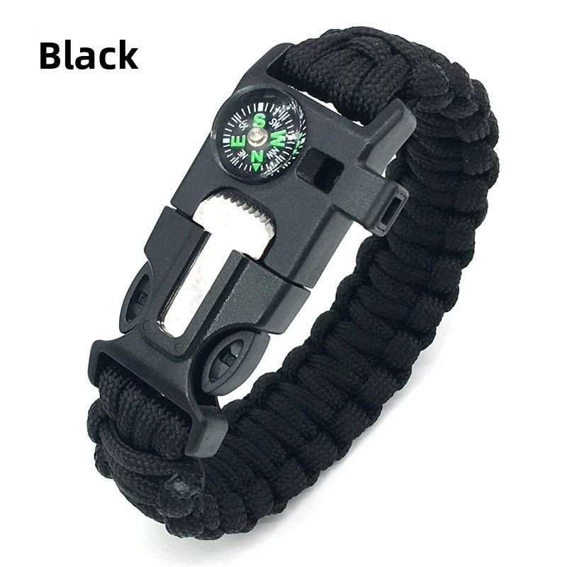 Survival Multifunctional 5-in-1 Outdoor Paracord Camping Adventure Seven-Core Bracelet_voghion.com