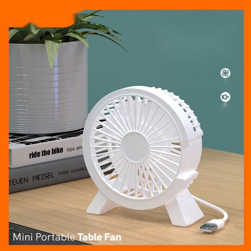 Mini ventilatore da tavolo USB silenzioso e potente - Design portatile a forma di cartone animato per studenti e dormitori_voghion.com