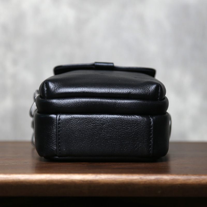fall And Winter New Head Layer Cowhide Men's Bag, Shoulder Crossbody Mini Small Bag, Large Capacity Leather Cell Phone Bag Fashionable Versatile_voghion.com
