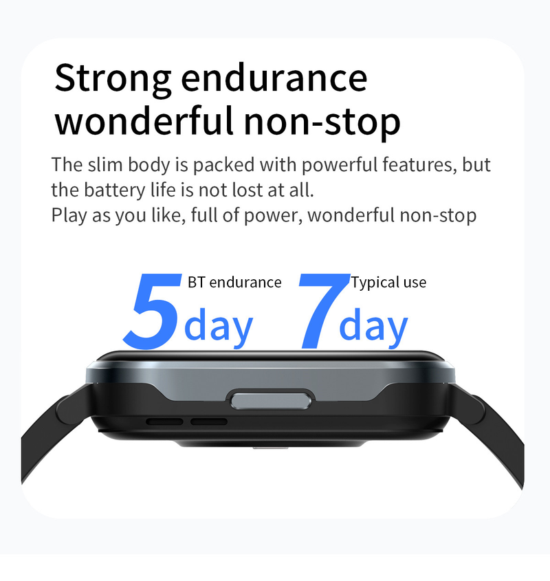 Lady Sports Smart Watch, IP68 waterdichte smartwatch, groot scherm, Bluetooth-oproep Hartslag Bloeddruk Slaapmonitoring_voghion.com
