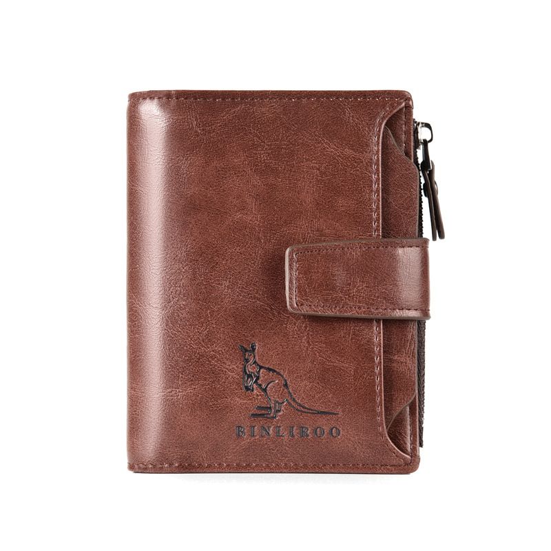 Kangaroo Anti-Vol Pinsel Portemonnaie Anti-Magnéitfeld Card Case_voghion.com