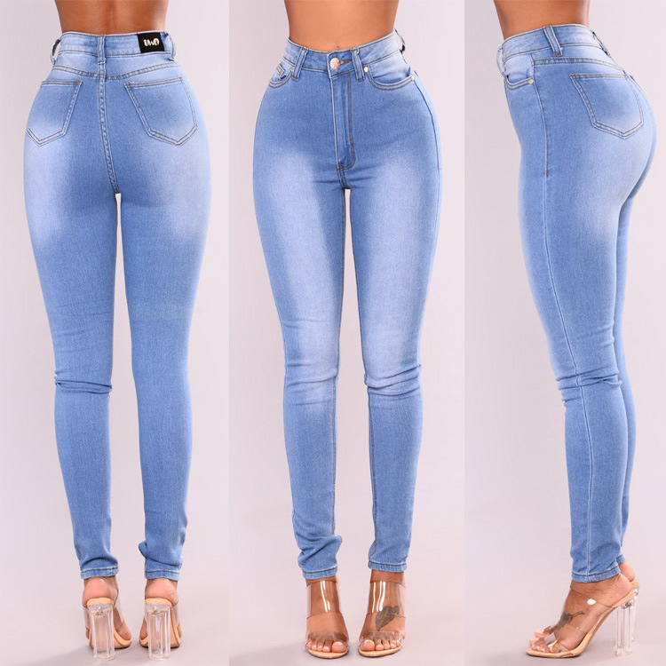 Pantaloni Petite in Denim Elasticizzato per Donna_voghion.com