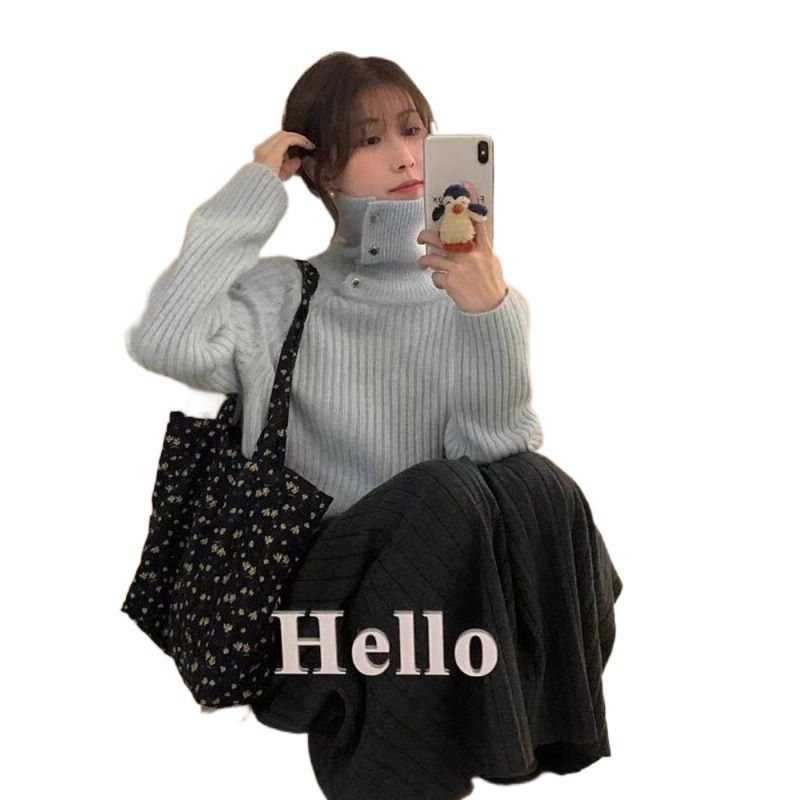 Versione coreana viola temperamento nobile semplice tinta unita interno inferiore con risvolto, velluto di procione stile pigro morbido_voghion.com