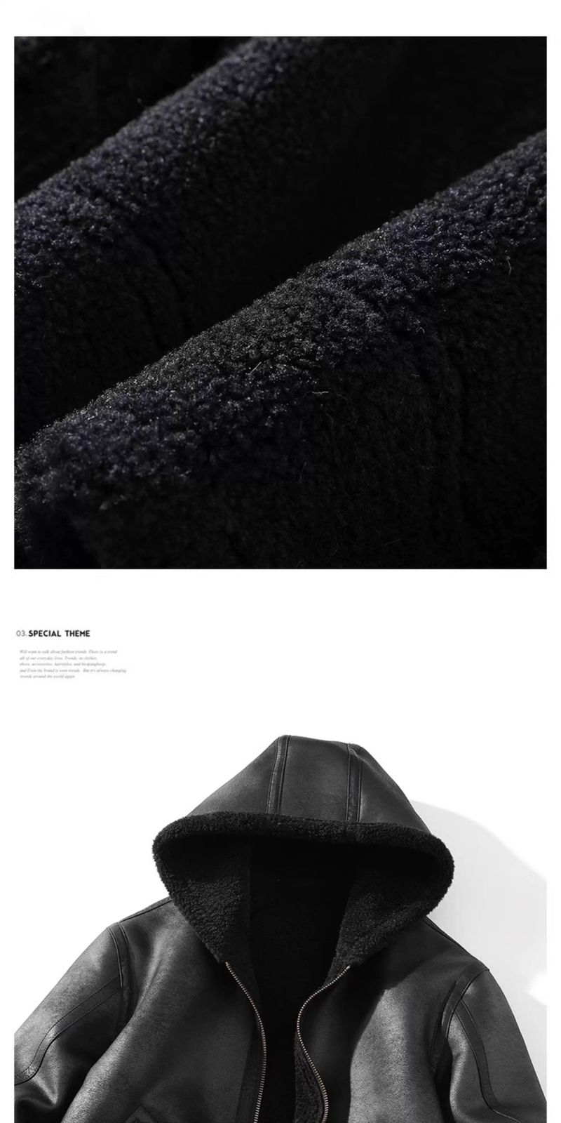 2025 Winter Large Size Hooded Shearling One-Piece Lamb Wool Motorcycle Trendy Brand Melard Leather Jacket Men_voghion.com