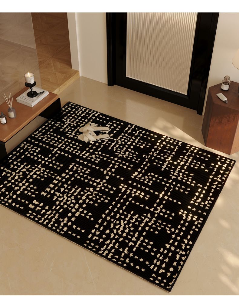 Lakberendezési textil, kisméretű, illatosított bejárati lábtörlő, csúcskategóriás, könnyű, luxus bejárati lábtörlő, gyapjú dohányzóasztal-szőnyeg, éjjeliszekrény_voghion.com