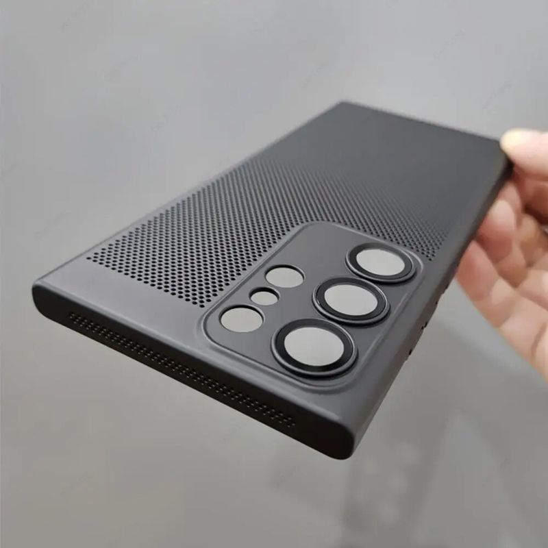 Warmteafvoer telefoonhoesje voor Samsung Galaxy S24 S22 S21 Ultra S20 FE S23 Plus S20FE Schokbestendige koeling Harde pc-hoes_voghion.com
