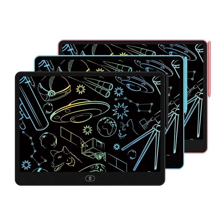 Tavoletta LCD da scrittura da 16 pollici, tavolo da disegno colorato per bambini, blocco da disegno digitale leggero e riutilizzabile, lavagna per scarabocchi con schermo grande per ufficio e casa_voghion.com