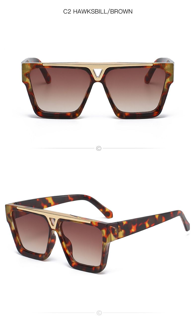 Occhiali da sole quadrati con montatura grande per uomo e donna - Protezione UV400 (eleganti, leggeri e resistenti)_voghion.com