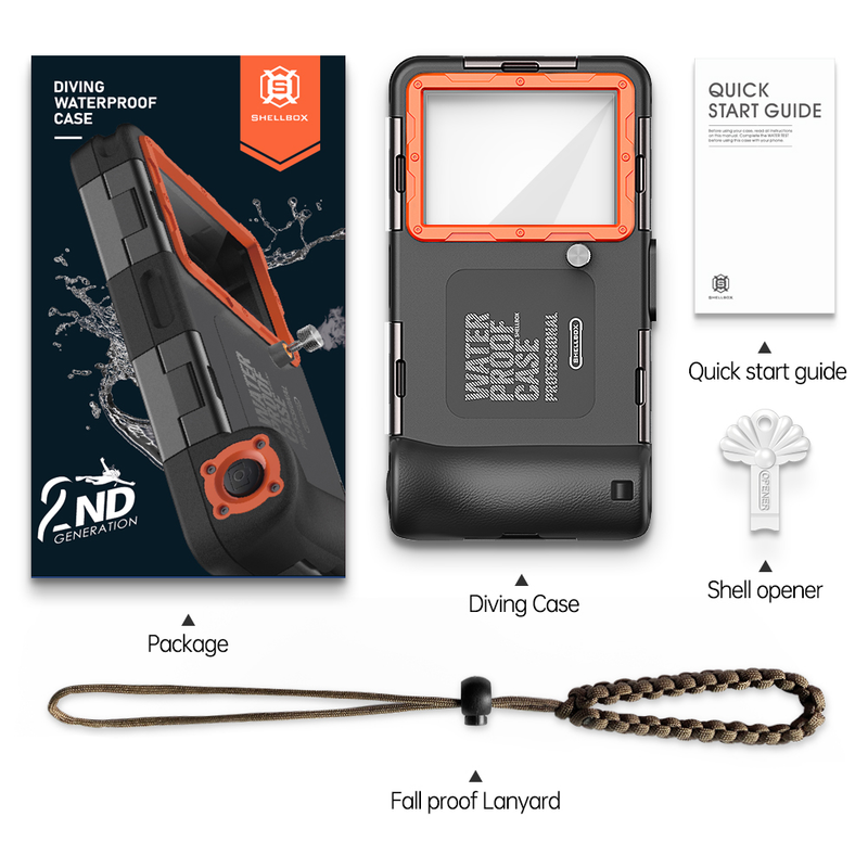 Professionellt M Dykningstelefonfodral för iPhone Samsung Huawei Xiaomi OPPO Moto Oneplus Underwater Taking Wa i oto_voghion.com