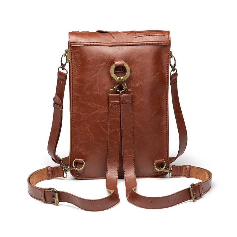 Steampunk Retro Gear Backpack Women's Schoolbag Shoulder Crossbody Bag_voghion.com