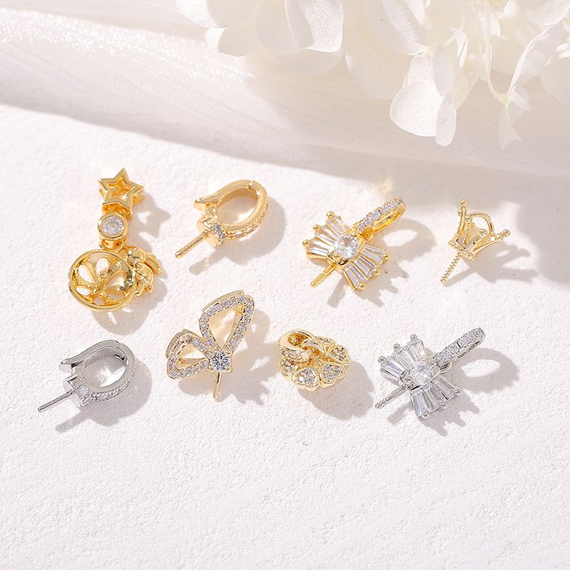 Boucle à bijoux papillon en cuivre 1 pièce_voghion.com
