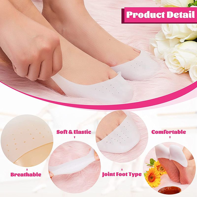 2 paia di protezioni per le dita dei piedi in gel di silicone, copri dita dei piedi, cuscinetti morbidi, protezioni per scarpe da ballo, ragazze e donne, strumenti per la cura dei piedi_voghion.com