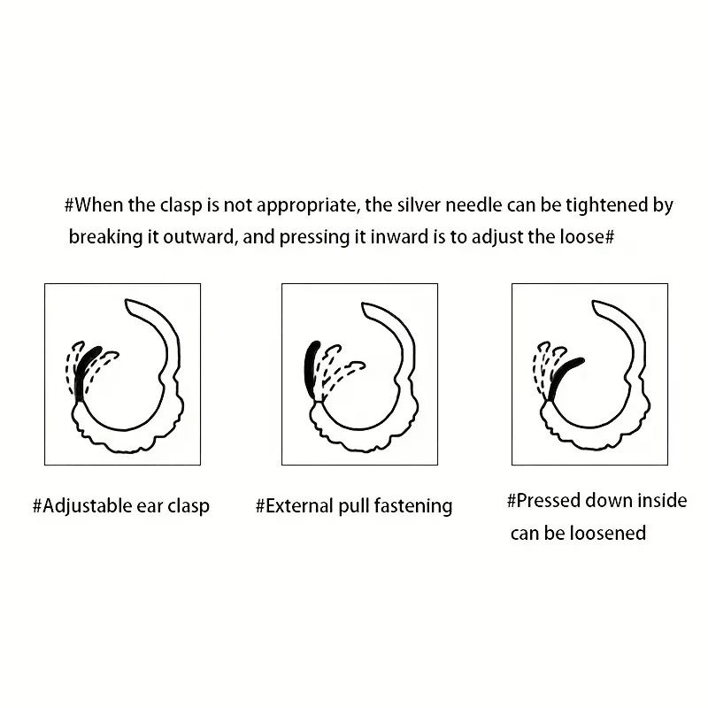 Cold Style Black Heart-shaped Earrings With Fashionable Tassel Temperament Earrings_voghion.com