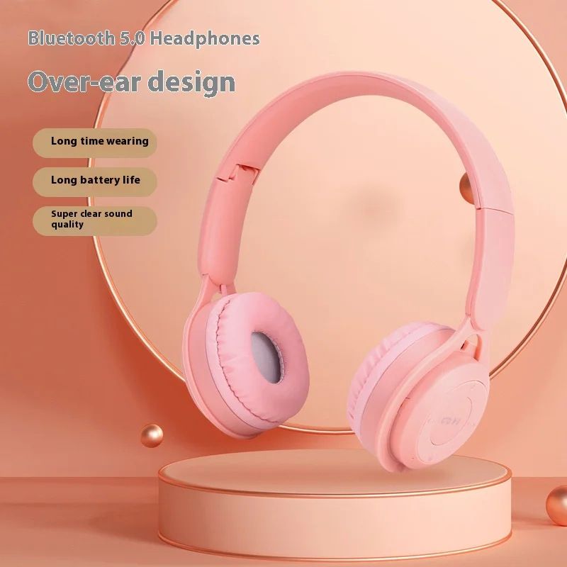 Facebook Y08 składane bezprzewodowe słuchawki Bluetooth Bass Gift Macaron uniwersalne mini dla dzieci żywotność baterii_voghion.com