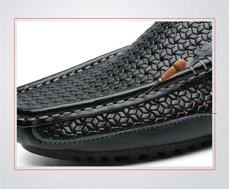 Marca de verão masculina casual macio couro genuíno mocassins mocassins designer italiano respirável deslizamento em sapatos de barco_voghion.com