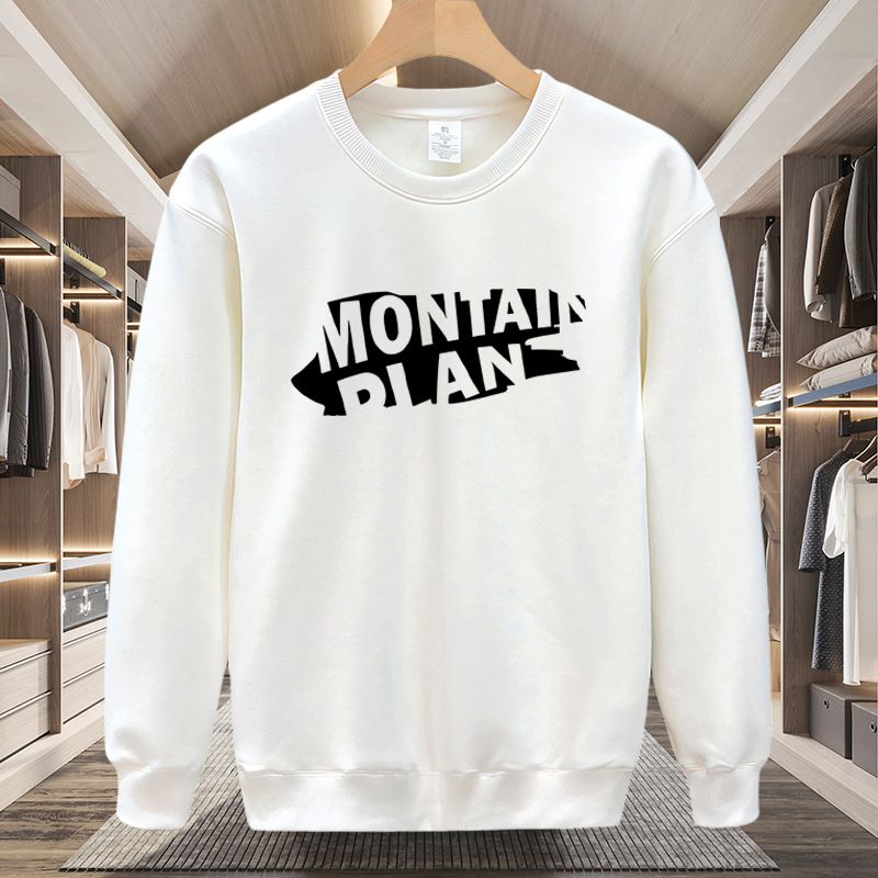Round Neck Sweatshirt For Men In Spring And Autumn, 2024 Student Long Sleeved T-shirt, Ins Loose Couple Hooded Jacket, Autumn And Winter For Men_voghion.com
