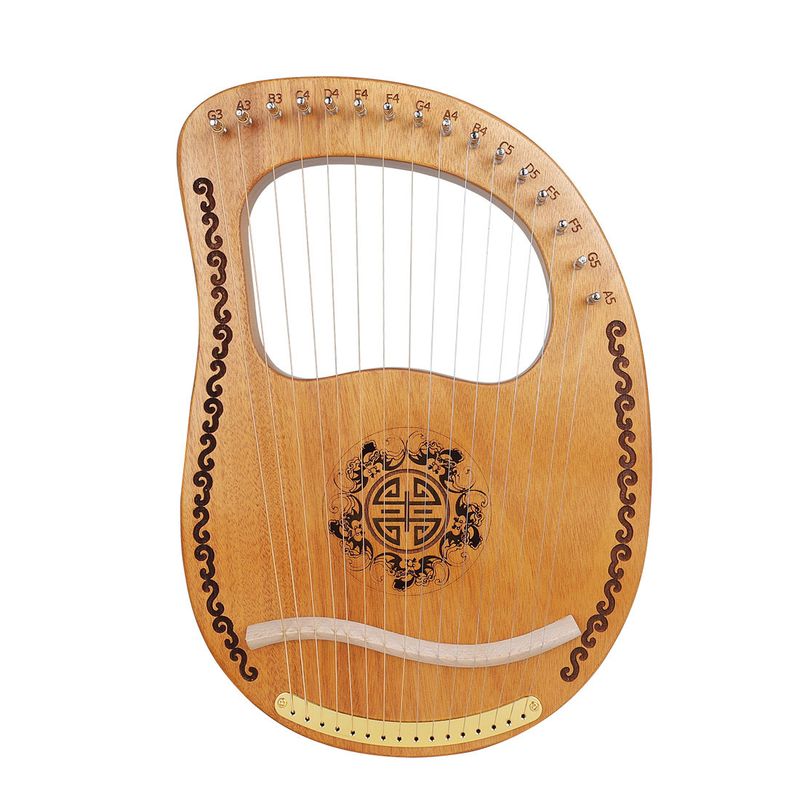16-Tone Lyre Portable For Beginners Easy To Learn Harp Musical Instrument_voghion.com