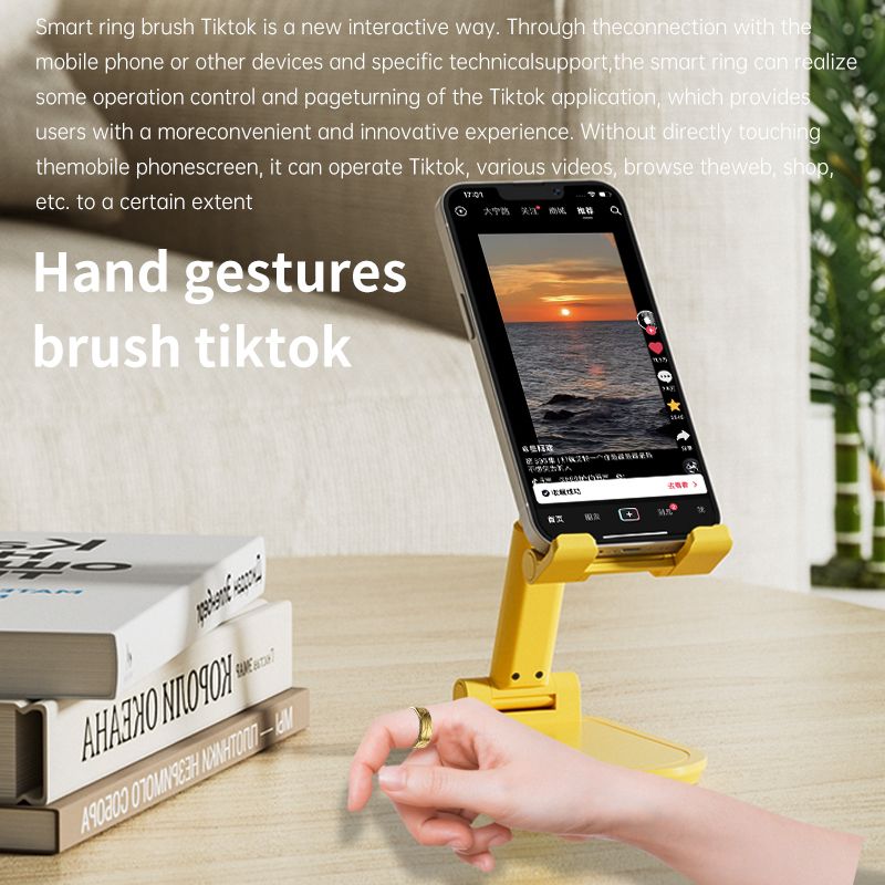Smart Ring Can Brush Video E-book, Monitor Heart Rate, Blood Oxygen Sleep, Remote Control Photo, Sports, Women's Health, Smart Ring_voghion.com
