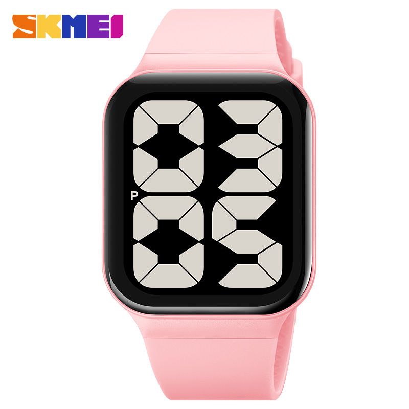 Orologio digitale da uomo e da donna, con grande schermo curvo, alla moda, semplice, impermeabile_voghion.com