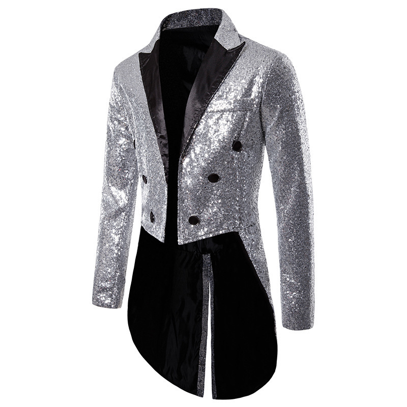 CT 2025 Anzug Smoking Bankett Nachtclub Performance Pailletten Modedesign Herrenjacke_voghion.com