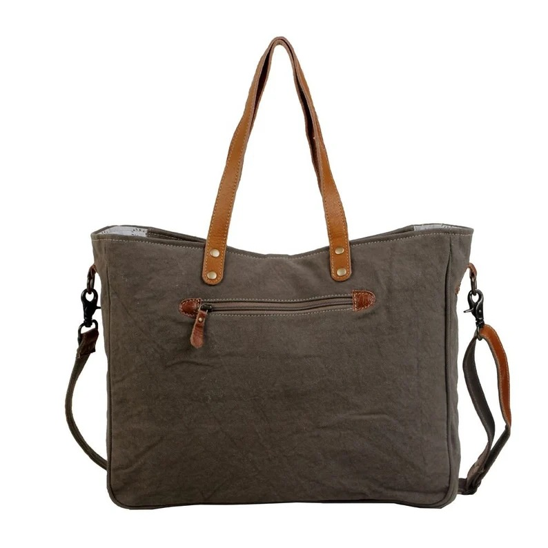 Borsa per computer a tracolla monospalla portatile in tela di cotone canapa da viaggio con file A4_voghion.com