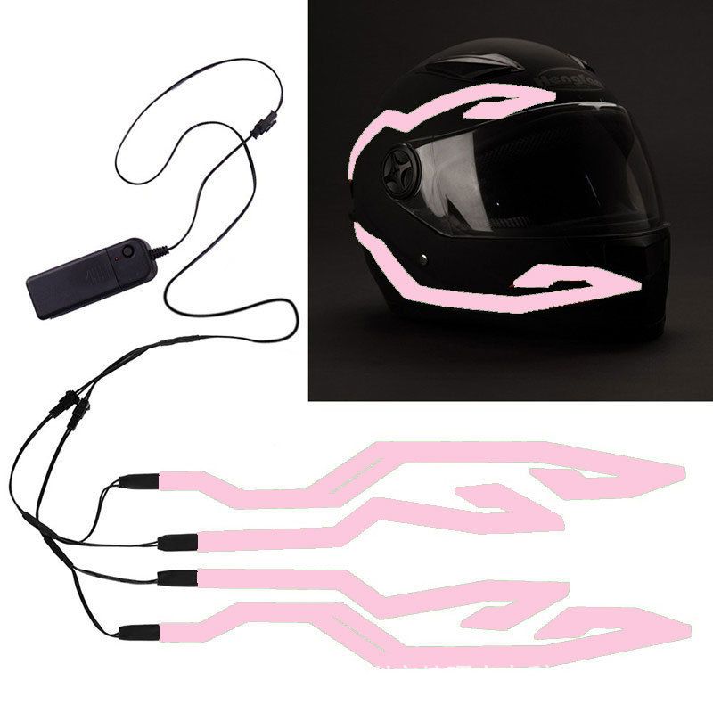 Aceeași motocicletă Siguranță de rulare Banda luminoasă cu LED Cască de motocicletă care emite lumină rece_voghion.com