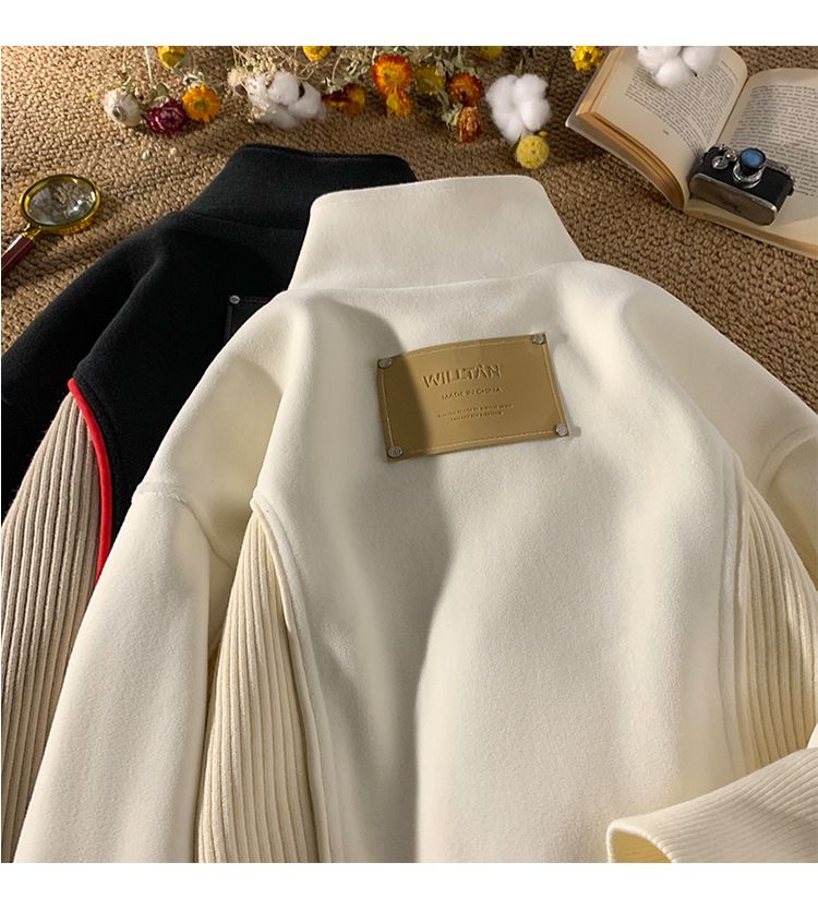 Stylischer Kapuzenpullover mit Stehkragen und halbem Reißverschluss für Herren – trendiges Farbblockdesign, bequemer und atmungsaktiver Polyesterstoff_voghion.com