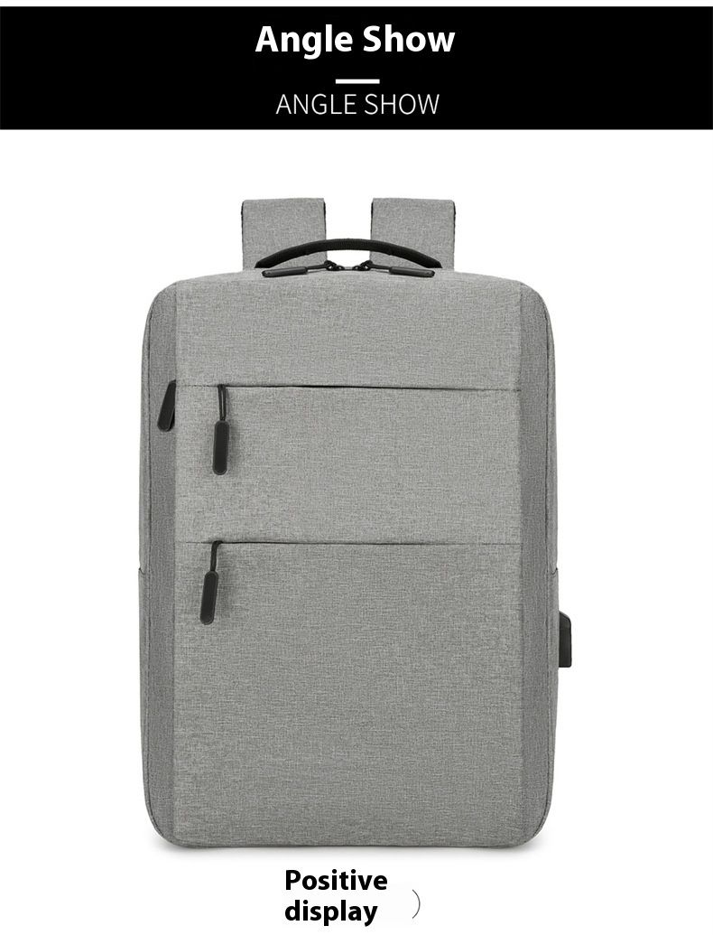 Herren neuer einfacher und großer Business-Computer-Rucksack für Outdoor-Reisen, Mode, Freizeit, Studenten_voghion.com