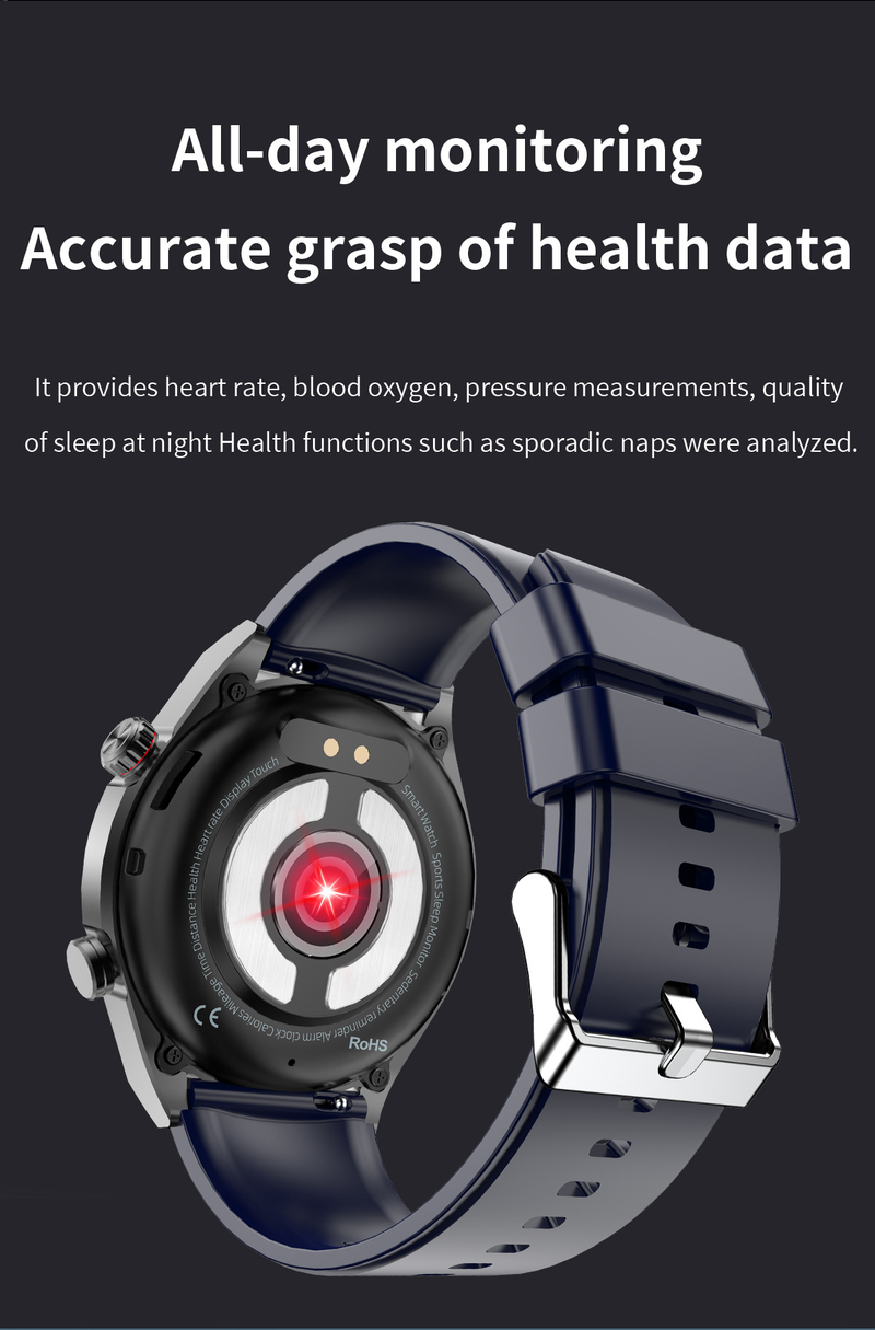 Li Ge's new non-invasive blood glucose and blood pressure intelligent ECG electrocardiogram blood oxygen health monitoring watch Bluetooth call_voghion.com