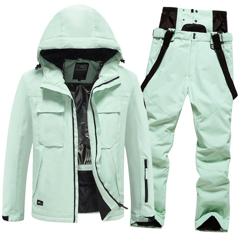 Winter men's and women's long pants, outdoor sports, snow clothing, overall snow skiing clothing_voghion.com