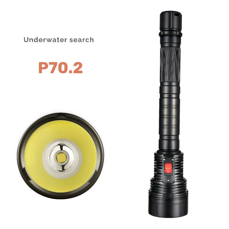 Torcia elettrica potente a LED a lungo raggio per immersioni subacquee, luce subacquea professionale 26650_voghion.com