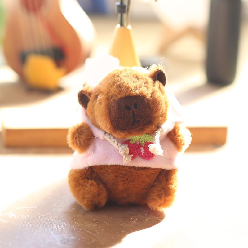 Capybara Adorable Plush Toy Keychain Soft Cute Animal Keyring For Bags Accessories And_voghion.com