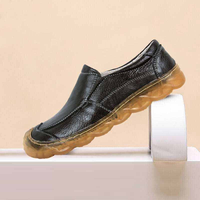 Scarpe da guida da uomo, in pelle bovina, casual, autunno inverno, di grandi dimensioni_voghion.com