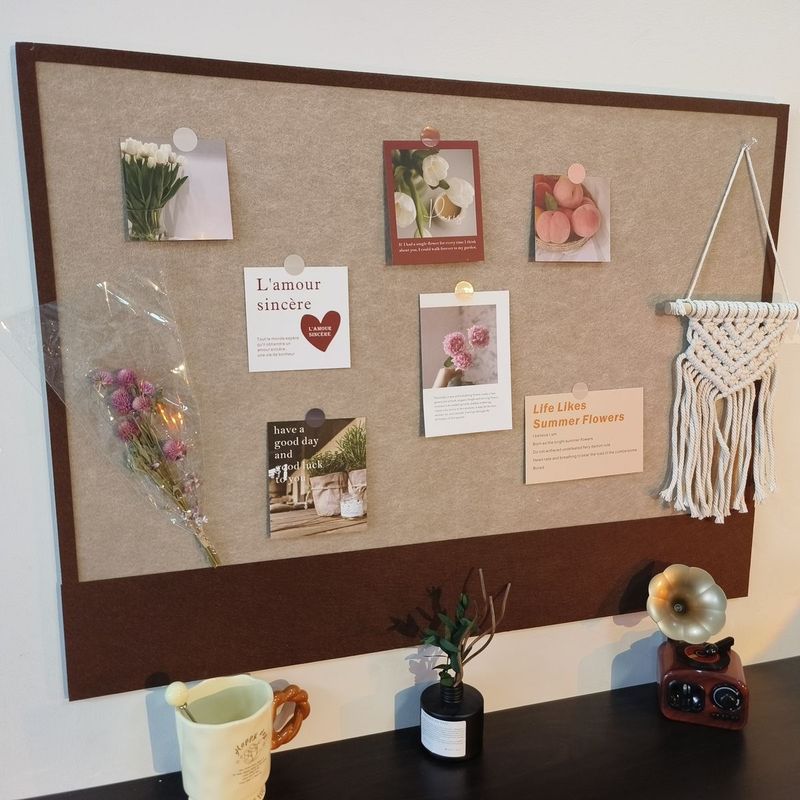 Photo Felt Board Self-Adhesive No-Drill Glasses Jewelry Storage Room Dormitory Bedroom Desktop Wall Decoration_voghion.com