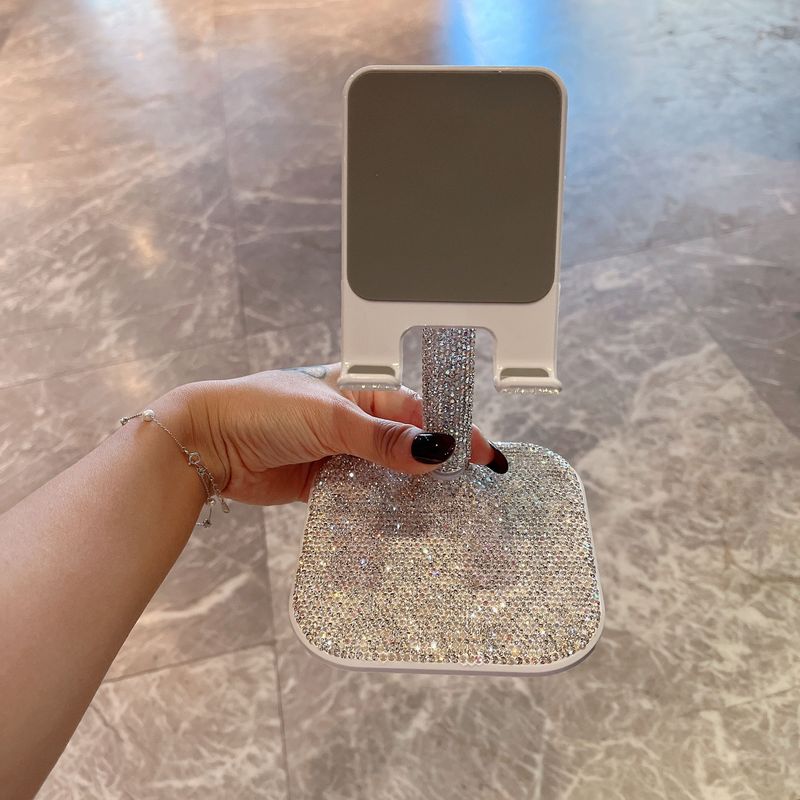 Desktop Universal Portable Adjustable Angle Height Phone Luxury Diamond-Studded Drama-Watching Tablet Multi-Functional_voghion.com