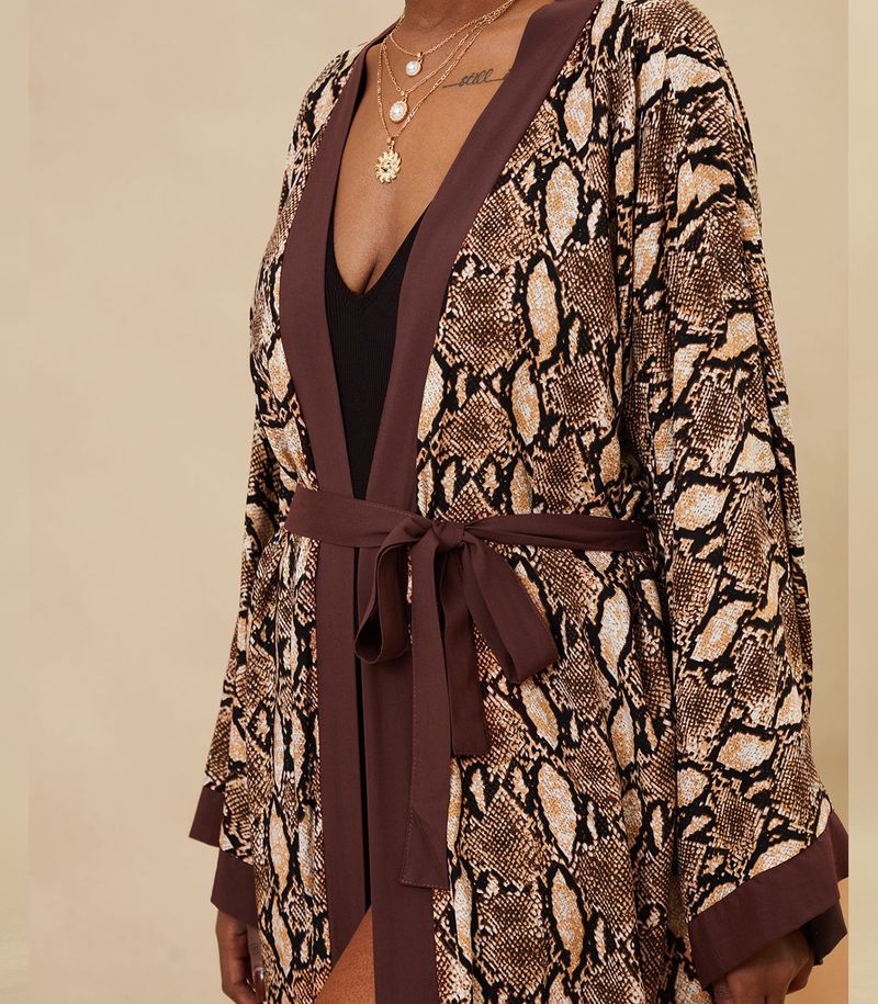 Women's Clothing Beach cover-up rayon zebra pattern holiday bikini sunscreen cardigan dress large size loose_voghion.com