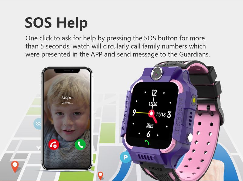 Popular Q19 Five Five Five Six Six Generation GPS Positioning 4G Waterproof Video Call Children's Smartphone Watch_voghion.com