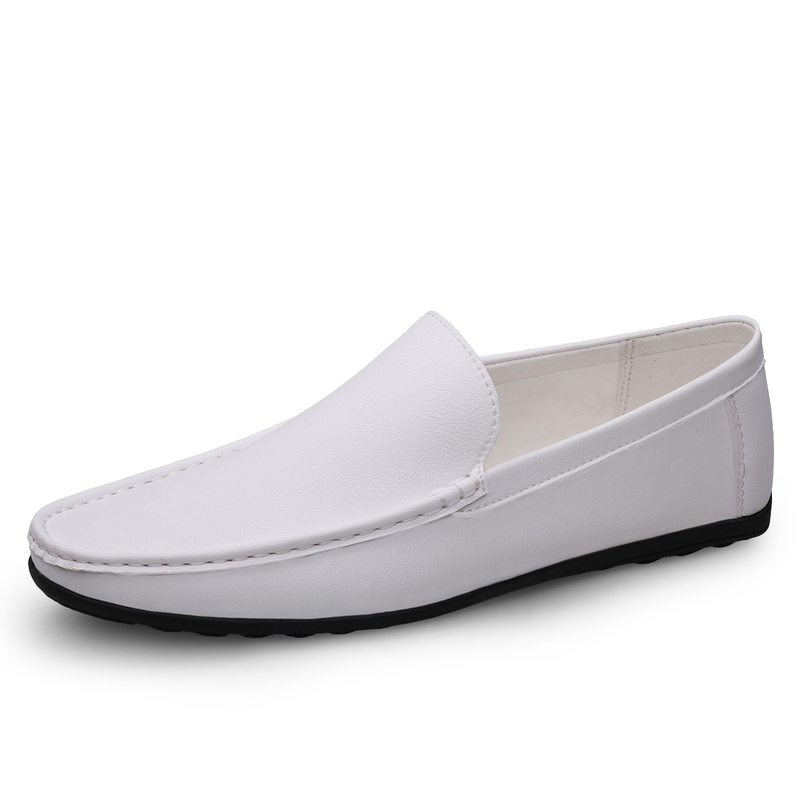 Nepobjediva kvaliteta Bean 2025 Ljeto Casual Style Lazy Niske cipele s mekim potplatom Bijele moderne muške cipele_voghion.com