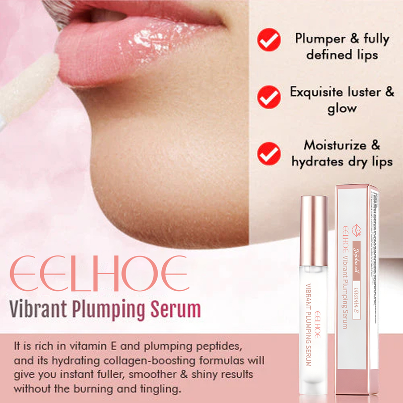 Brillo labial hidratante y voluminizador EELHOE, anti-labios agrietados, aclara las líneas de los labios, humectación de labios, humectación y cuidado de los labios carnosos_voghion.com