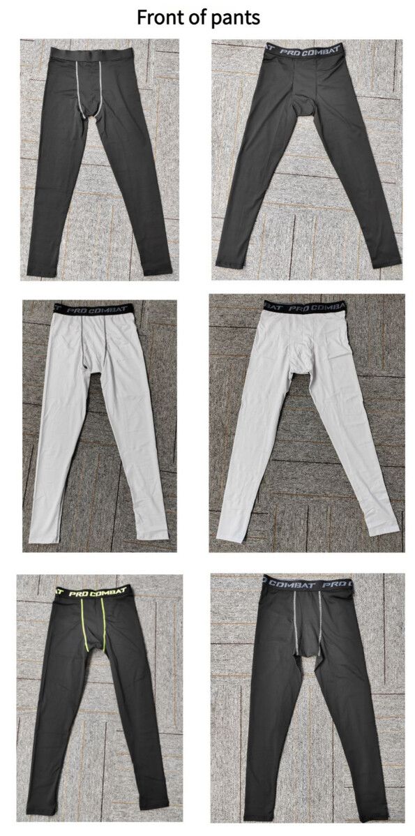Men's Quick-Dry Fitness Leggings - Tight-Fit Stretchy, Ideal For Running, Basketball Training & Outdoor Workout Base Layer Pants_voghion.com