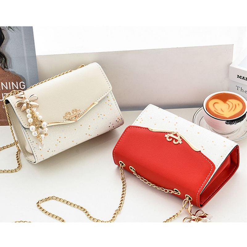 Rhinestone handväska för kvinnor Väska Diamonds Axelväska Handväska Dam Kvinnlig Crossbody-väska Shining Messenger Clutch-väskor Fyrkantig_voghion.com