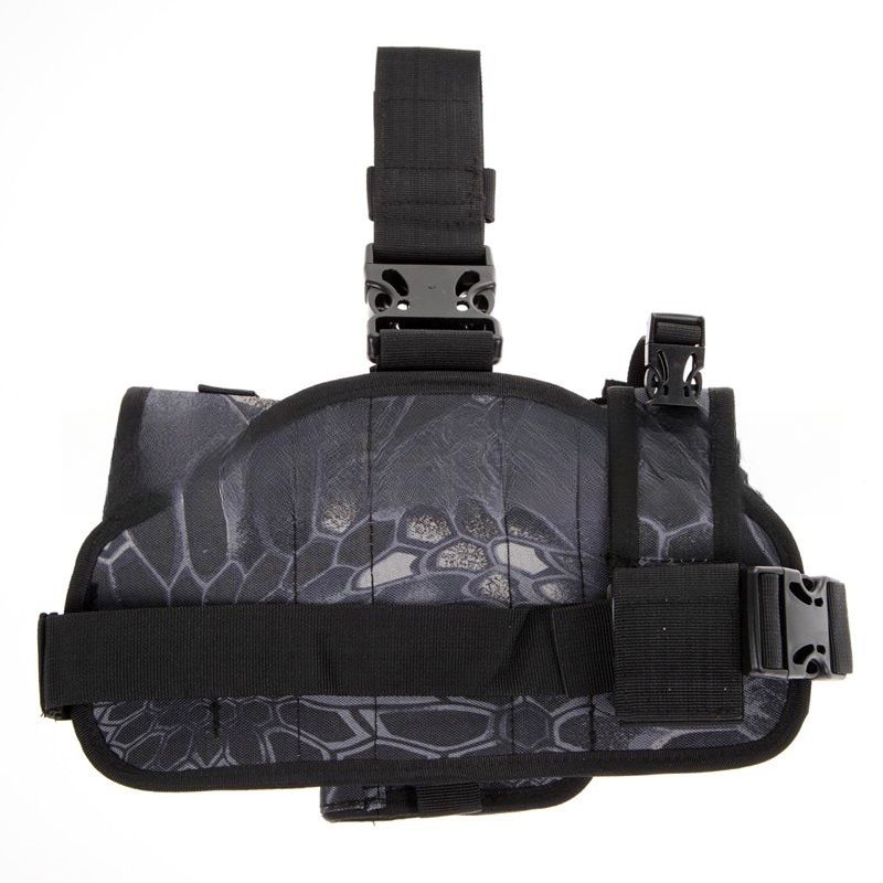 Outdoor Tactical Combination CS Quick Release Gun Holster Waist Hanging Portable Leg Tool Bag_voghion.com