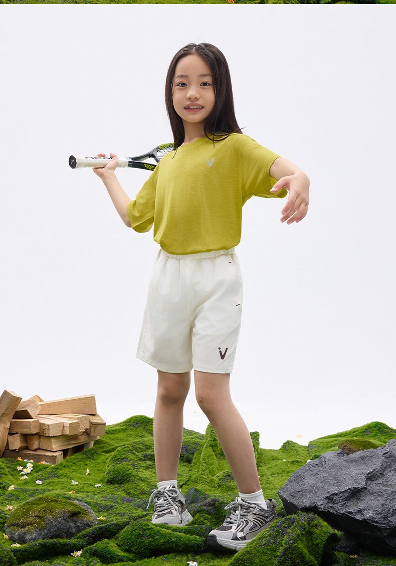 Magliette per bambini in misto lana Tencel, traspiranti, delicate sulla pelle, ad asciugatura rapida, per mamme e bambini - Maglietta estiva morbida e ad asciugatura rapida per bambini e bambine_voghion.com