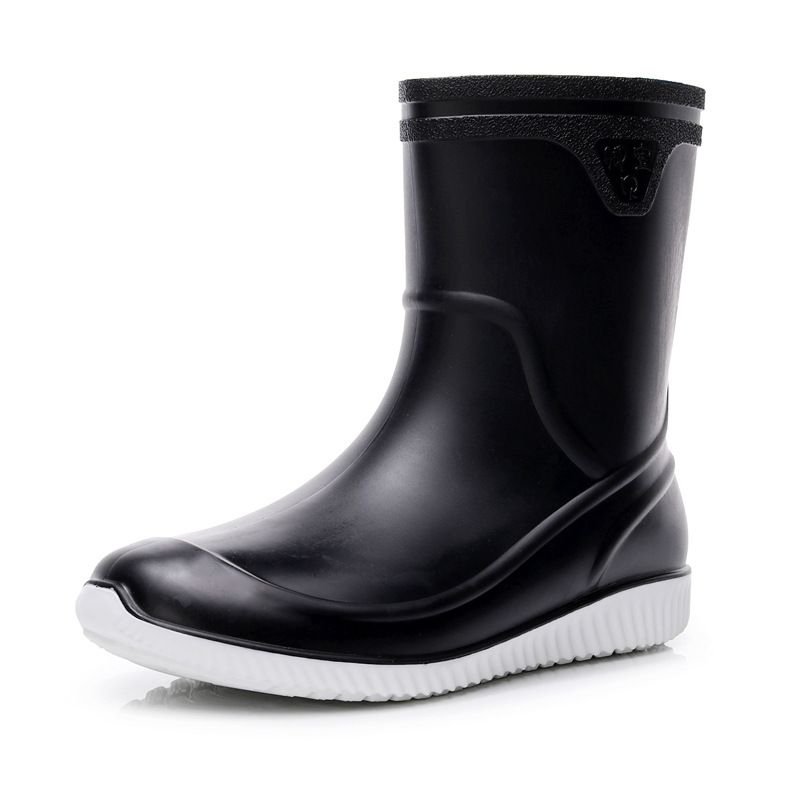 Herren Gummistiefel Wasserdicht Regenstiefel Angeln Galoschs Mann Küchenschuhe Ölbeständige rutschfeste Arbeitsstiefel Schuhe_voghion.com