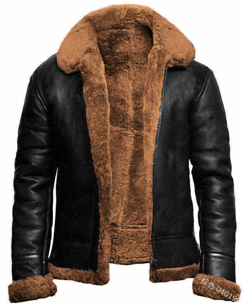 2023 Herren Top Pelz Einteilige verdickte Pelzjacke Pelzjacke_voghion.com