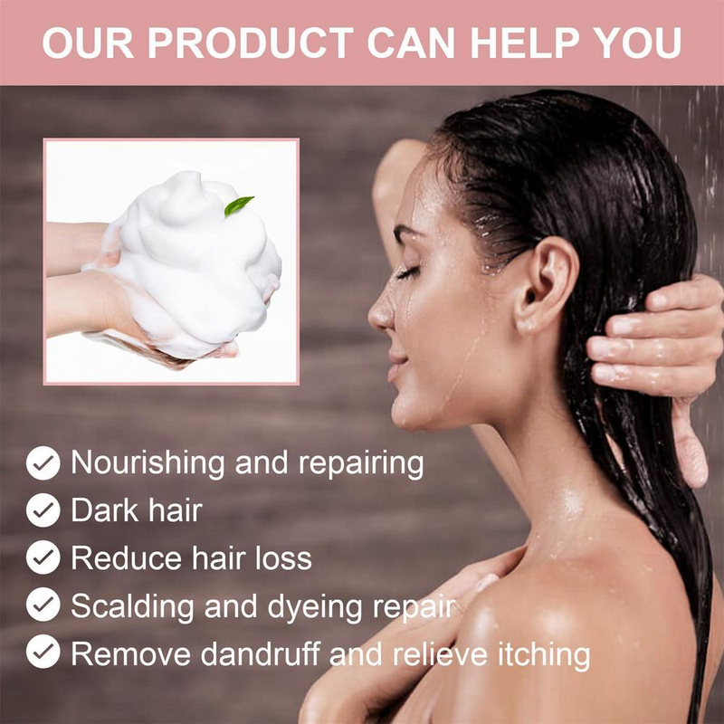 Capelli 100g Crescita A Base di Erbe Anti Perdita di Capelli Idratante Volumizzante Shampoo Sapone Organico Polygonum Sapone Scurente per Capelli B_voghion.com
