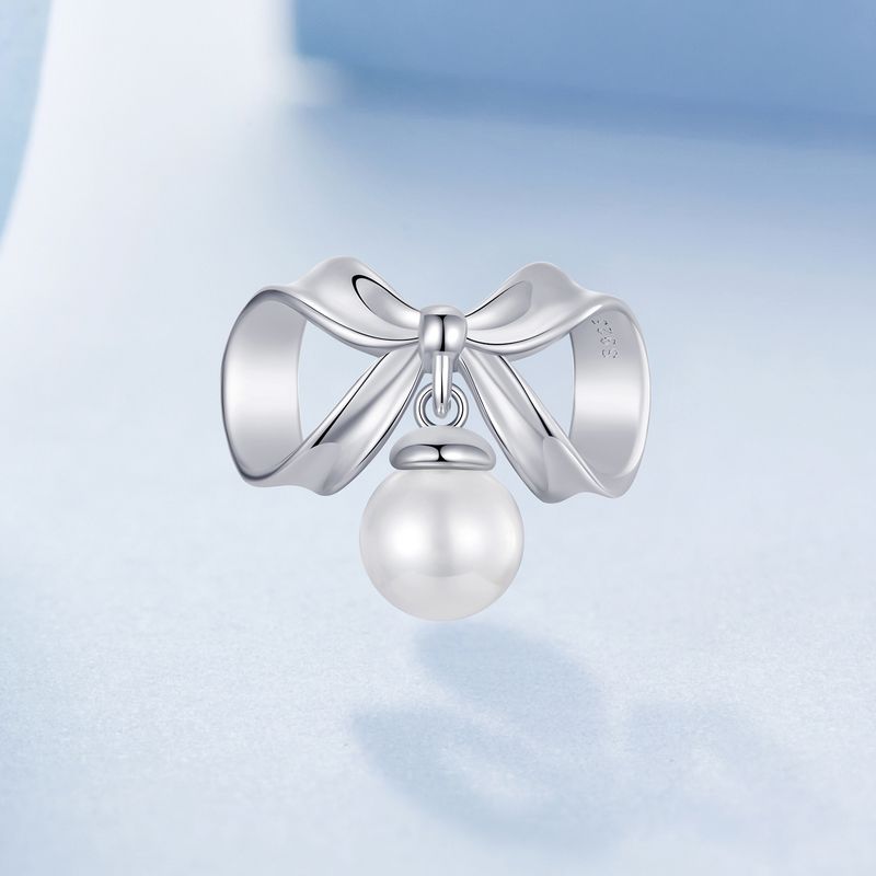 Perlen-Schleifen-Charm Sterlingsilber_voghion.com