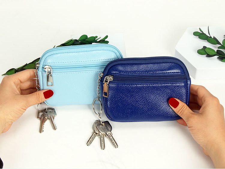 Spot 2022 Primavera Nova Bolsa de Cartão Pequena Estilo Europeu e Americano Carteira Curta Feminina Pupi Litchi Pattern Wallet_voghion.com