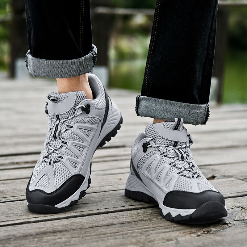 Große Größe 47 Leder Wanderschuhe Männer Hochwertige Klettern Trekking Turnschuhe Für Männer Outdoor Anti-Rutsch Sport Arbeit Mann Schuhe_voghion.com